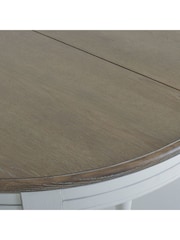 La Redoute Intérieurs Ivory Eulali Extendable Round 4-12 Seater Dining Table - Image 3 of 3