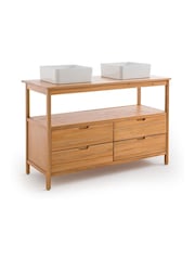 La Redoute Intérieurs Acacia Cheira Double Sink Vanity Unit - Image 3 of 6
