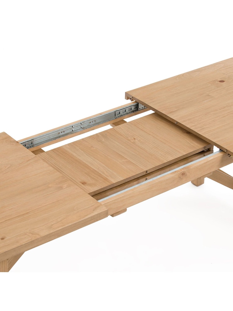 La Redoute Intérieurs Natural Cinto Extendable Pine 6 to 8 Seater Dining Table - Image 6 of 6