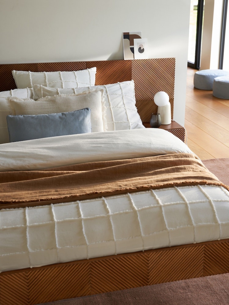 La Redoute Intérieurs Walnut Jérem Bed with Integrated Bedside Tables - Image 1 of 7