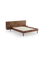 La Redoute Intérieurs Walnut Jérem Bed with Integrated Bedside Tables - Image 2 of 7