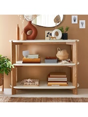 La Redoute Intérieurs White Galet Organically Shaped Ash Console Table - Image 1 of 6