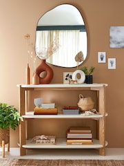 La Redoute Intérieurs White Galet Organically Shaped Ash Console Table - Image 2 of 6