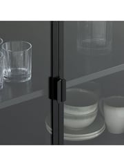 La Redoute Intérieurs Black Harlem Metal 4-Door Sideboard Cabinet - Image 3 of 7