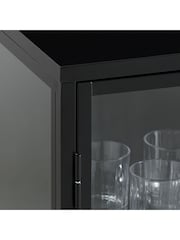 La Redoute Intérieurs Black Harlem Metal 4-Door Sideboard Cabinet - Image 5 of 7