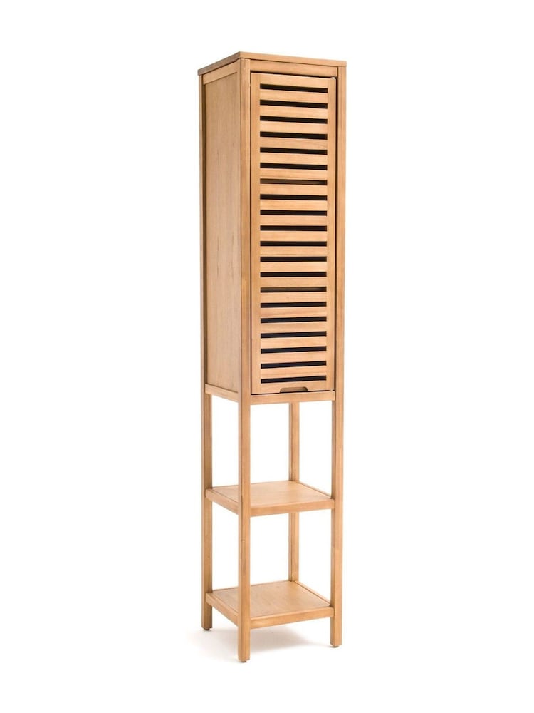 La Redoute Intérieurs Acacia Haumea Oiled Bathroom Storage Column - Image 2 of 5