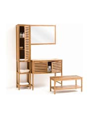 La Redoute Intérieurs Acacia Haumea Oiled Bathroom Storage Column - Image 5 of 5