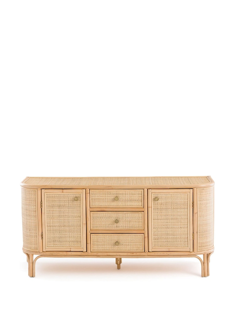 La Redoute Intérieurs Teak Ladara Rattan Sideboard - Image 2 of 6