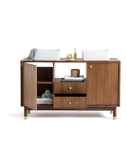La Redoute Intérieurs Walnut Lambro Walnut Double Bathroom Sink Unit - Image 5 of 7