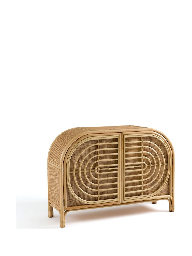 La Redoute Intérieurs Natural Gocco 2-Door Rattan Sideboard - Image 2 of 7