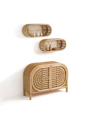 La Redoute Intérieurs Natural Gocco 2-Door Rattan Sideboard - Image 3 of 7