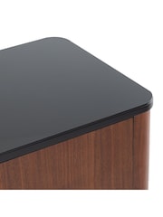 La Redoute Intérieurs Walnut Helina 3-Door Walnut Veneer & Glass Sideboard - Image 4 of 6