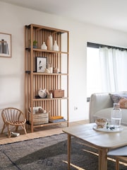 La Redoute Intérieurs Oak Jac Solid Metal Slatted Bookcase - Image 1 of 6