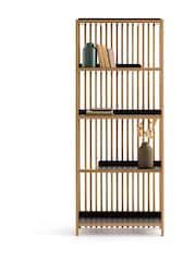 La Redoute Intérieurs Oak Jac Solid Metal Slatted Bookcase - Image 2 of 6