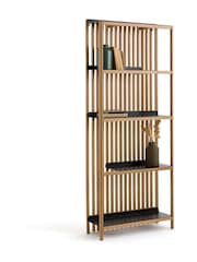 La Redoute Intérieurs Oak Jac Solid Metal Slatted Bookcase - Image 4 of 6