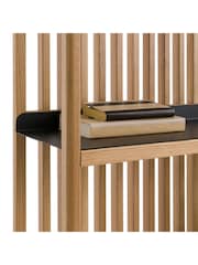 La Redoute Intérieurs Oak Jac Solid Metal Slatted Bookcase - Image 6 of 6