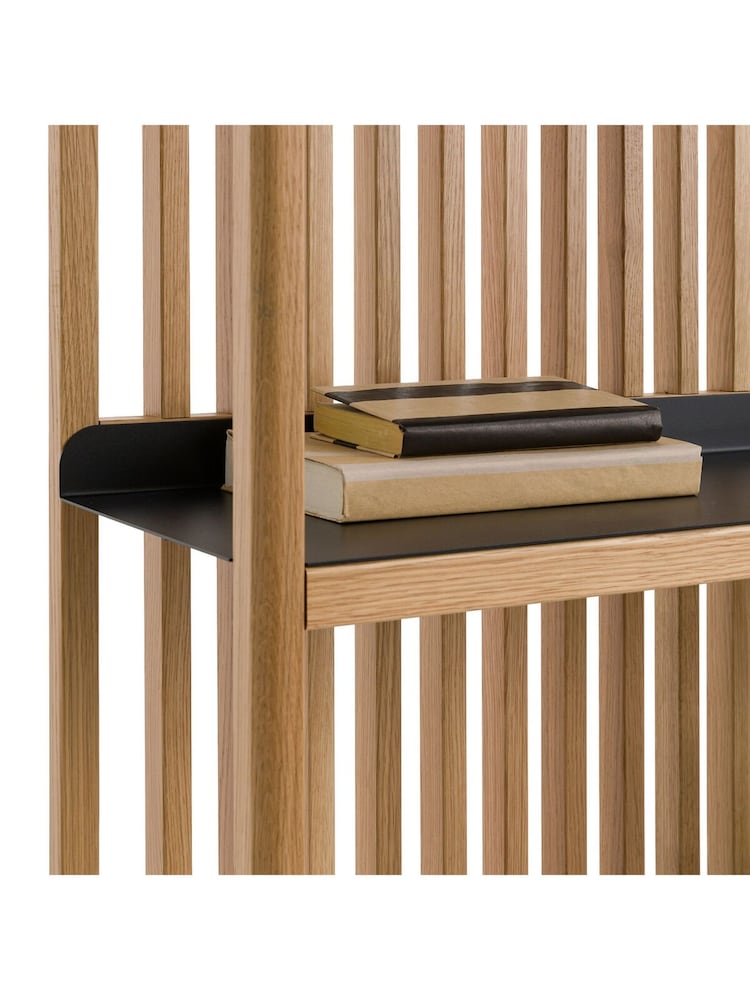 La Redoute Intérieurs Oak Jac Solid Metal Slatted Bookcase - Image 6 of 6