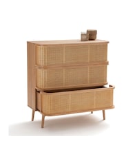 La Redoute Intérieurs Natural Laora Cane Chest of 3 Drawers - Image 5 of 5