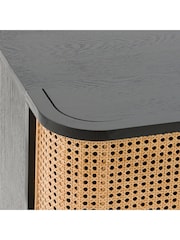 La Redoute Intérieurs Black Laora Cane Chest of 3 Drawers - Image 4 of 4