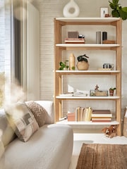 La Redoute Intérieurs White Galet Organically Shaped Ash Bookcase - Image 1 of 5