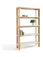 La Redoute Intérieurs White Galet Organically Shaped Ash Bookcase - Image 3 of 5