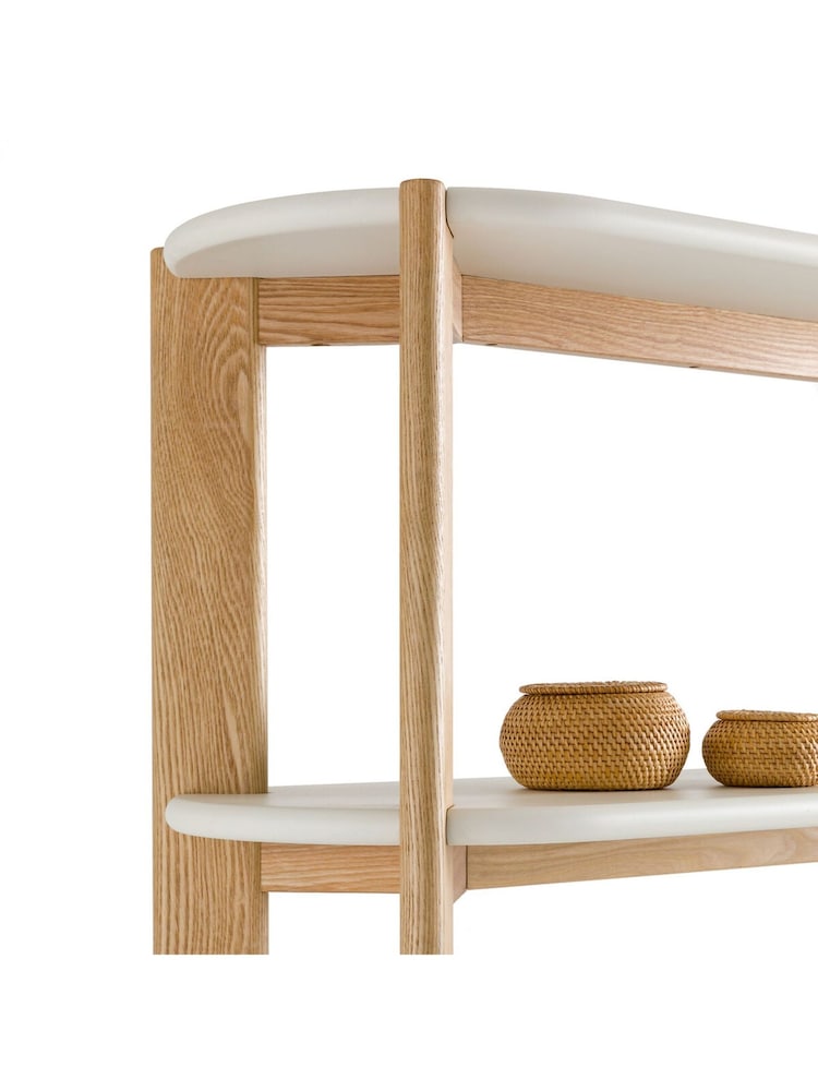 La Redoute Intérieurs White Galet Organically Shaped Ash Bookcase - Image 5 of 5