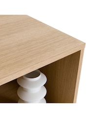 La Redoute Intérieurs Oak Arty Low Oak Bookcase - Image 5 of 6