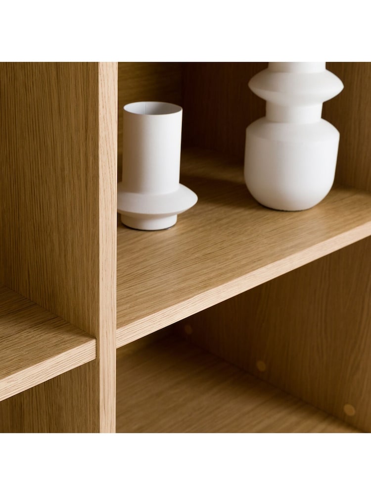 La Redoute Intérieurs Oak Arty Low Oak Bookcase - Image 6 of 6