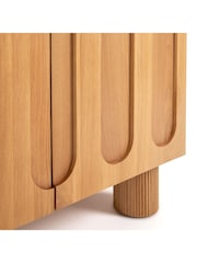 La Redoute Intérieurs Oak Cannelo Veneered Bar Storage Cabinet - Image 6 of 6