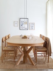 La Redoute Intérieurs Gosling Round Oak 6 to 12 Seater Dining Table - Image 1 of 5