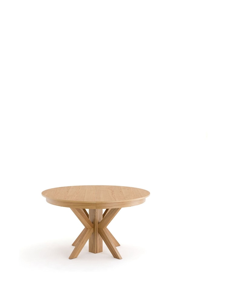 La Redoute Intérieurs Gosling Round Oak 6 to 12 Seater Dining Table - Image 2 of 5