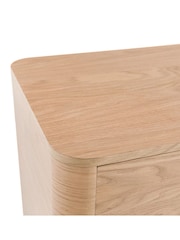 La Redoute Intérieurs Natural Giorgio Oak Veneer & Chrome Steel 2-Door, 3-Drawer Sideboard - Image 5 of 6