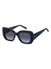 Tommy Hilfiger Rectangular Sunglasses With Burgandy Inner - Imagen 2 de 4
