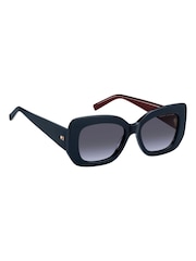 Tommy Hilfiger Rectangular Sunglasses With Burgandy Inner - Imagen 4 de 4