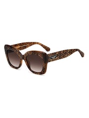 Kate Spade Brown Square With Monogram Details Sunglasses - Image 2 of 7
