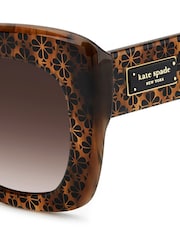 Kate Spade Brown Square With Monogram Details Sunglasses - Image 3 of 7