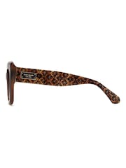 Kate Spade Brown Square With Monogram Details Sunglasses - Image 6 of 7