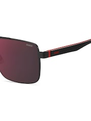 HUGO Black Rectangular Sunglasses - Image 3 of 4
