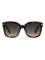BOSS Brown Oversized Havana Square Sunglasses - Image 1 of 4