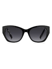 Marc Jacobs Black Rectangular Sunglasses With Logo Details - Image 3 of 5