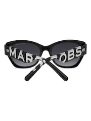Marc Jacobs Black Rectangular Sunglasses With Logo Details - Image 4 of 5
