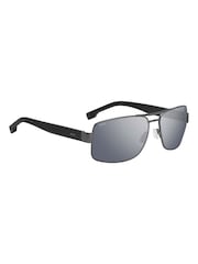 BOSS Black Matte Dark Ruthenium Navigator Sunglasses - Image 3 of 5