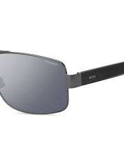 BOSS Black Matte Dark Ruthenium Navigator Sunglasses - Image 4 of 5