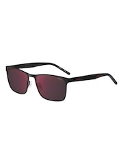 HUGO Black Rectangular Sunglasses - Image 2 of 4