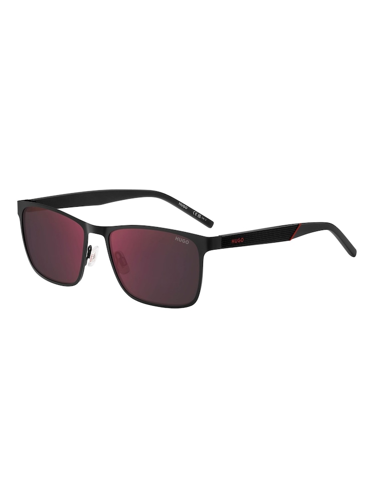 HUGO Black Rectangular Sunglasses - Image 2 of 4