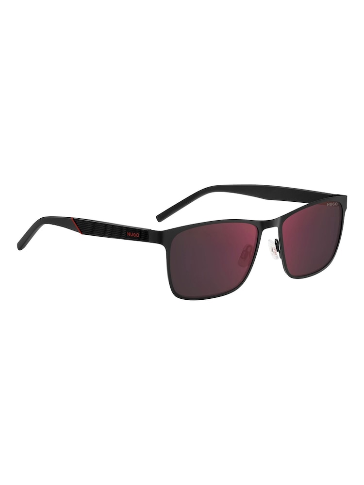 HUGO Black Rectangular Sunglasses - Image 4 of 4