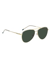 HUGO Gold Classic Pilot Sunglasses - Image 2 of 4