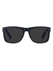 Tommy Hilfiger Blue Rectangular Sunglasses With Flag Details - Image 1 of 4