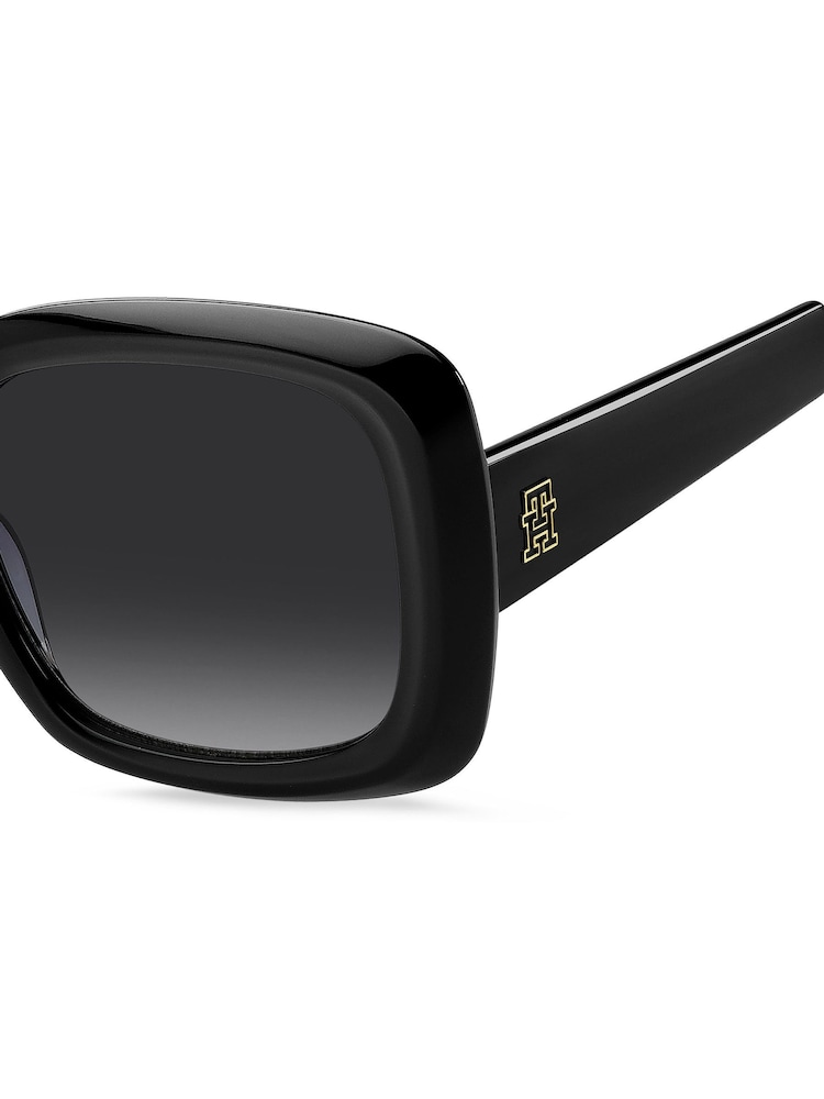 Tommy Hilfiger Black Oversized Square Sunglasses - Image 3 of 4