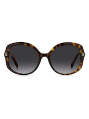 Marc Jacobs Brown Havana Cat Eye Sunglasses - Image 1 of 4